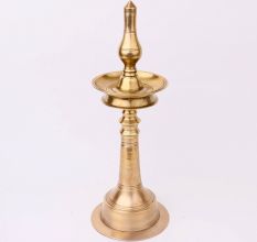 Shiny Used Oil Lamp Made of Brass
