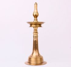 Shiny Used Oil Lamp Made of Brass