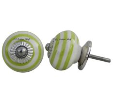 Old Lime Striped Knob