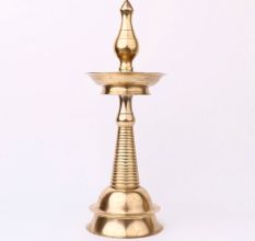 Brass Shiny Oil Lamp for Decoration