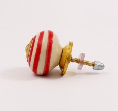 Old Red Striped Knob