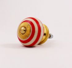 Old Red Striped Knob