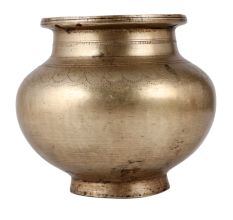 Round High Quality Brass Water Pot for Pooja