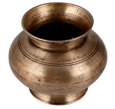 Indian Sturdy Brass Lota or Pot for Decoration