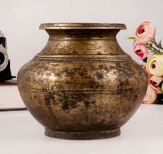 Antique Brass Pot or Lota for Indoor Decoration