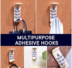 Beautiful White Ceramic Self Adhesive Hook for Bathroom