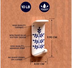Beautiful White Ceramic Self Adhesive Hook for Bathroom