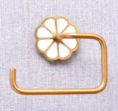 Set of 4 Mother of Pearl Bathroom Hardware Accessories