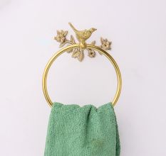 Set of 3 Bronze Brass Bird Design Bathroom Hardware Accessories