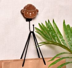 Brown Wooden Sheep Wall Hooks For Hanging