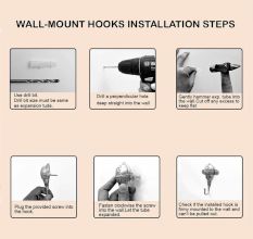 Brown Wooden Elephant Decorative Wall Hooks