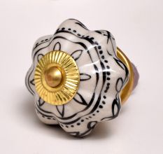 Black Leaf Melon Dresser Knob