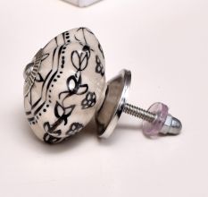 Black Leaf Melon Dresser Knob