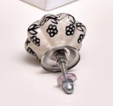 Black Leaf Melon Dresser Knob