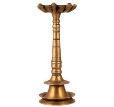 Traditionally Crafted Brass Oil Lamp with 7 Jyots
