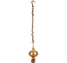 Hanging Om Oil Lamp Made of Premium Brass