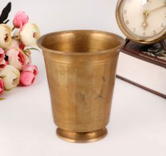 South Indian Style Brass Glass for Decoration