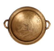 Vintage Brass Cooking Pot or Kadai for Decoration