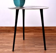 Silver Coloured Table Top Crafted from Aluminium