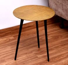 Golden Antique Finish Table Top Made of Aluminium