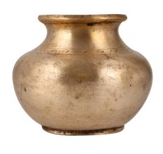 Round Handmade Water Pot Crafted from Brass