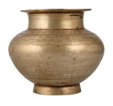 Adorning Brass Holy Pot or Lota for Rituals