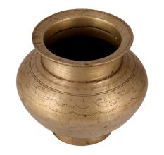 Adorning Brass Holy Pot or Lota for Rituals