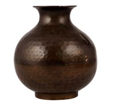 Elegant Dark Brown Pot Crafted from Brass