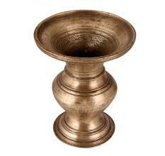 Golden Sturdy Brass Pot for Home & Office Decor