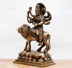 High Quality Bronze Goddess Durga Idol for Home