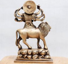 High Quality Bronze Goddess Durga Idol for Home