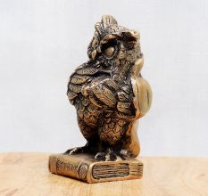 Handmade Bronze Owl Statue for Home Decoration