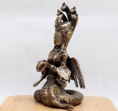 Bronze Naga Kanya Goddess Murti for Home Temple