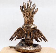 Bronze Naga Kanya Goddess Murti for Home Temple