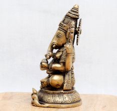 High-Quality Bronze Murti of Lord Ganesha for Worship