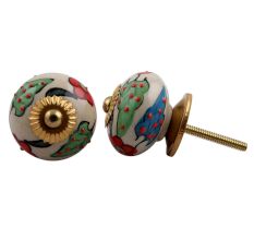 Green Leaf Dresser Knob