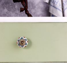 Mixed Flower Dresser Knob