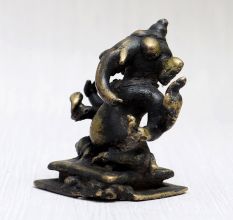 Handmade Brass Lord Ganesha Murti for Worship