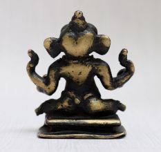Handmade Brass Lord Ganesha Murti for Worship