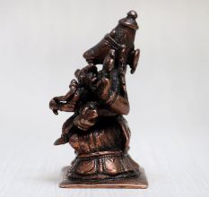 Handcrafted Lord Hayagriva & Goddess Lakshmi Copper Statue