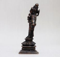 Vintage Copper Murti of Goddess Parvati for Home Temple