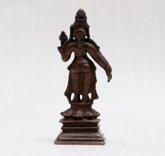 Handmade Goddess Parvati Copper Statue for Worship