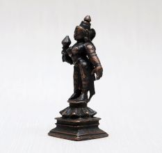 Hindu Goddess Parvati Copper Statue for Prayer Room