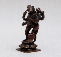 Lord Varaha & Goddess Lakshmi Copper Statue for Home Decor