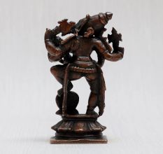 Lord Varaha & Goddess Lakshmi Copper Statue for Home Decor