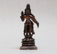 Hindu Goddess Parvati Statue Made of High-Quality Copper