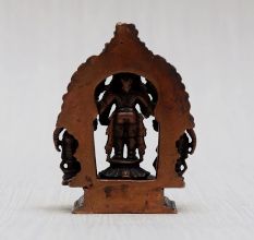 Copper Statue of Lord Perumal with Sridevi & Bhudevi for Worship