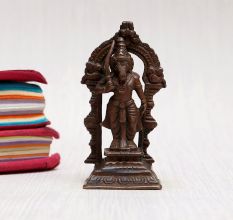 Handmade Vintage Lord Hayagriva Copper Statue