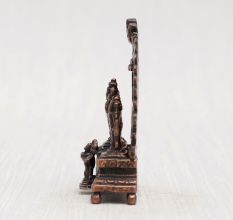 Handmade Lord Ram Darbar Copper Statue in Antique Finish