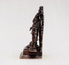 Handmade Lord Srinivasa, Sridevi & Bhudevi Copper Statue